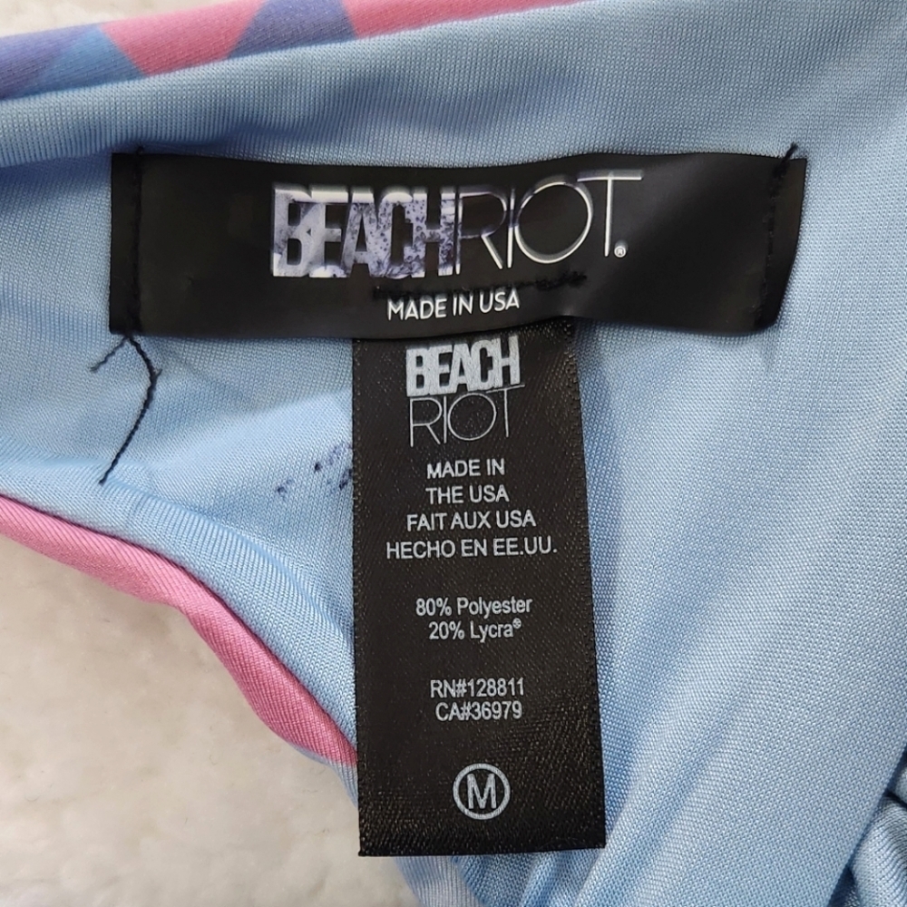 New!Beach Riot Mauve Mod Yasmin Bikini Top - Picture 12 of 12
